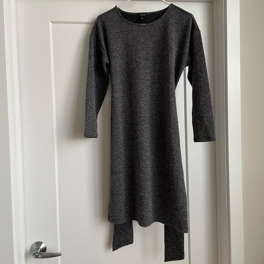 Ann Taylor Gray Long Sleeve Dress